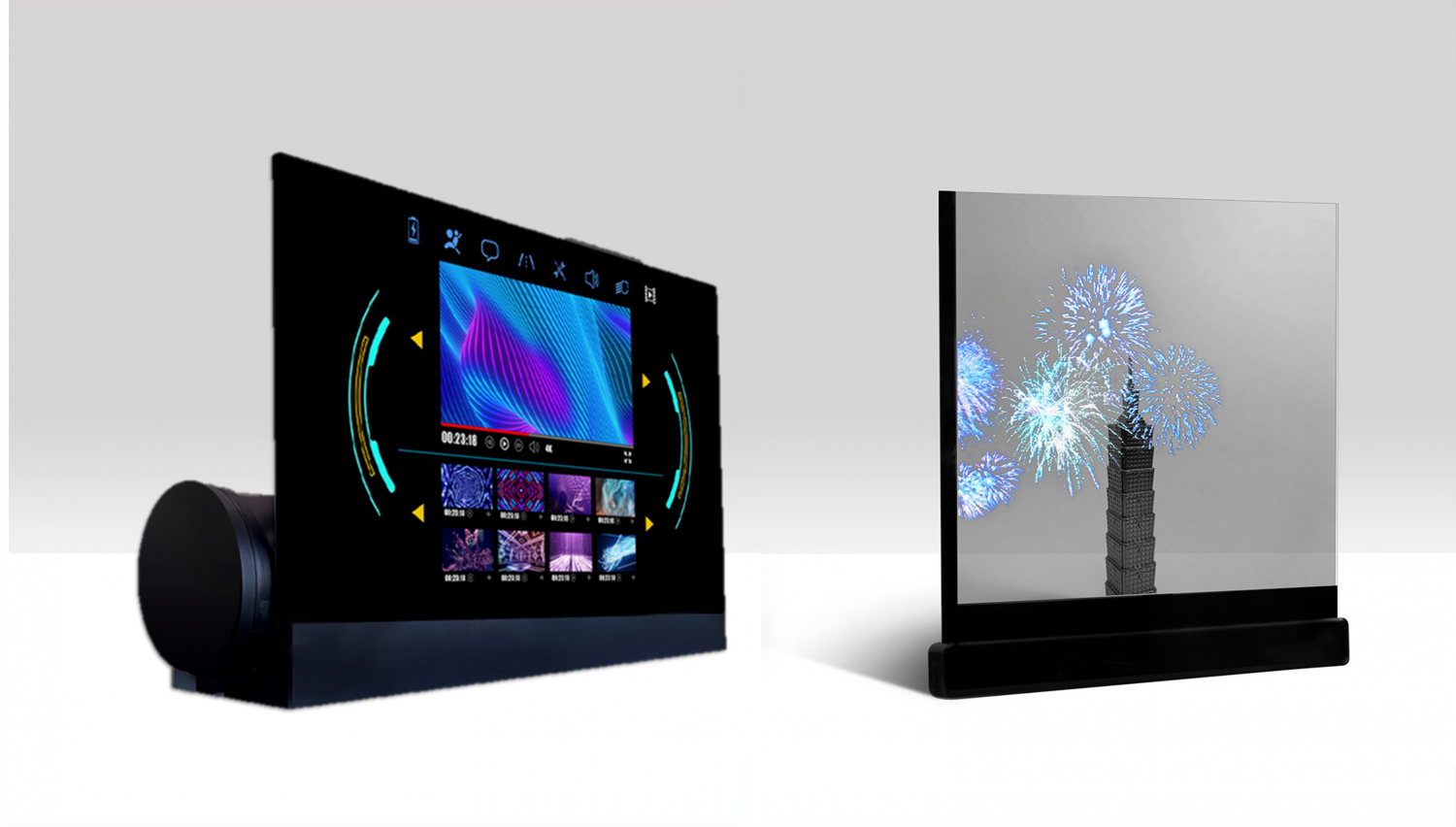 可卷式、折迭性、高透明